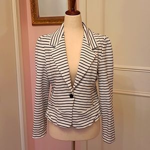 CARTONNIER anthropologie striped blazer